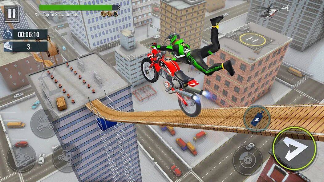 Скачать взломанную гонки на мотоциклах bike трюки [Бесплатные покупки] MOD apk на Андроид