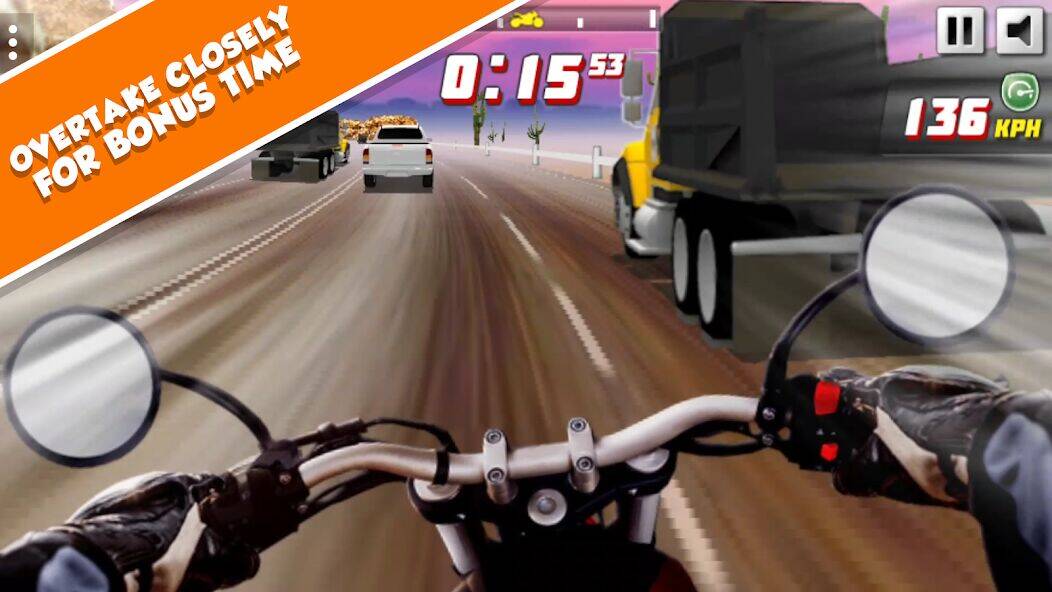Скачать взломанную Highway Rider Extreme - 3D Mot [Бесплатные покупки] MOD apk на Андроид