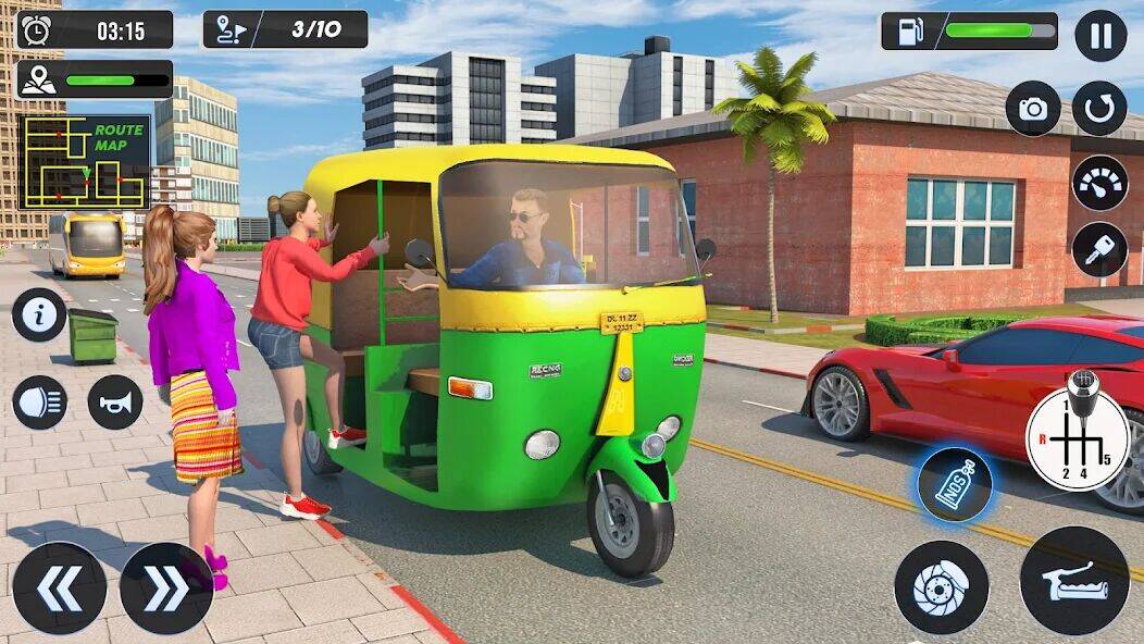 Скачать взломанную Тук Тук Авто Вождение Игры 3D [Мод меню] MOD apk на Андроид