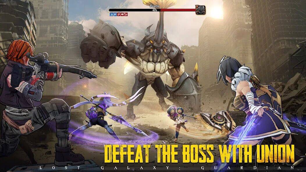 Скачать взломанную Lost Galaxy: Guardian [Много денег] MOD apk на Андроид