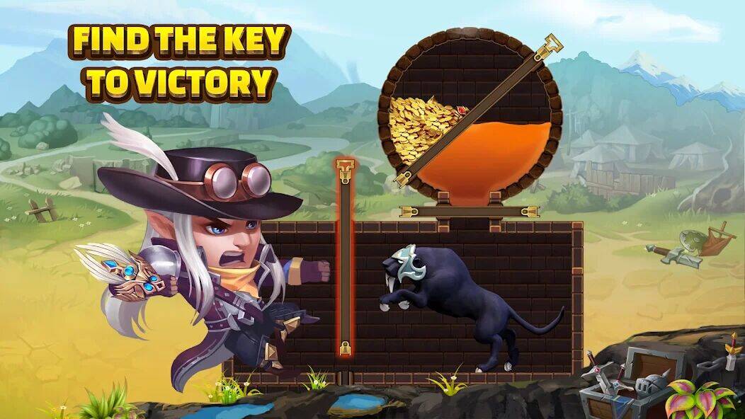 Скачать взломанную Heroes Charge HD [Много денег] MOD apk на Андроид