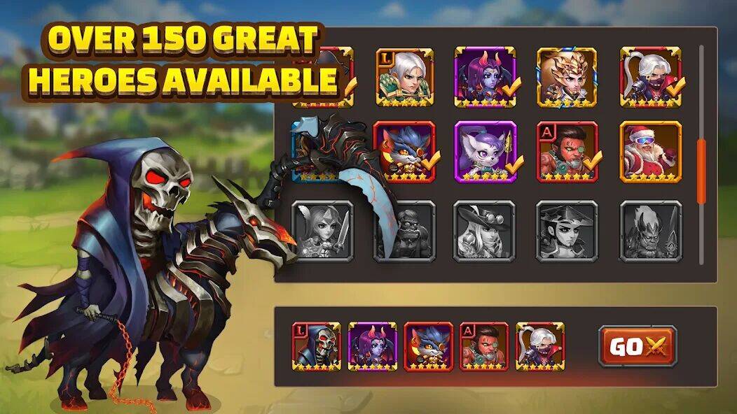 Скачать взломанную Heroes Charge HD [Много денег] MOD apk на Андроид