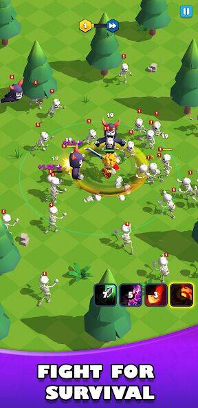 Скачать взломанную Idle Warrior Defence RPG [Бесплатные покупки] MOD apk на Андроид