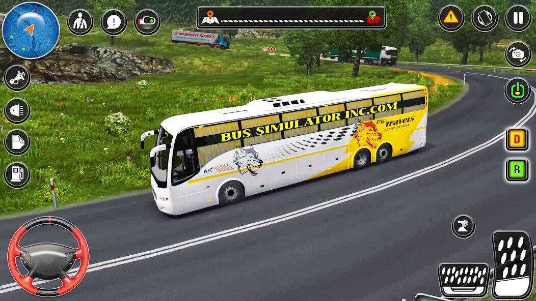 Скачать взломанную Внедорожная автобусная игра 3d [Много денег] MOD apk на Андроид