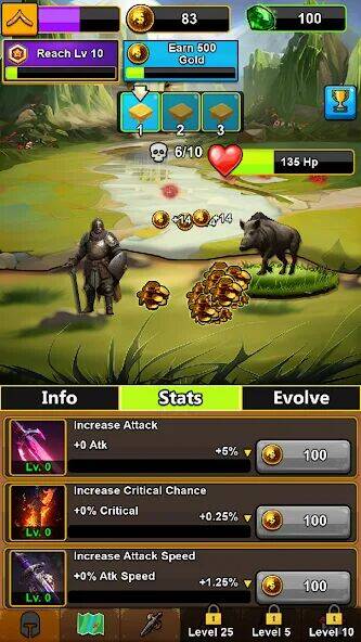 Скачать взломанную Idle RPG Heroes AFK [Много монет] MOD apk на Андроид