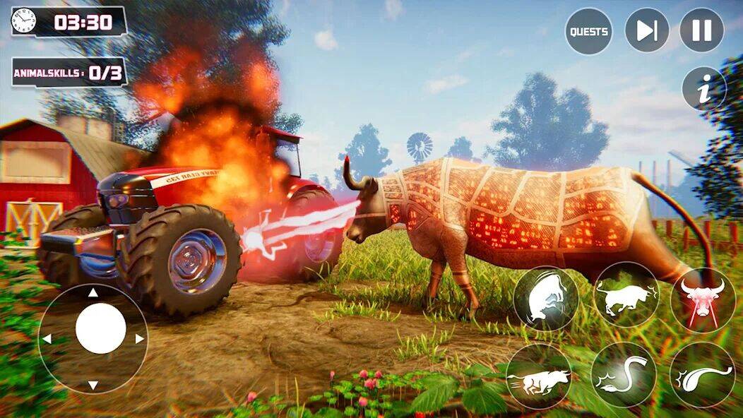 Скачать взломанную Scary корова симулятор Rampage [Бесплатные покупки] MOD apk на Андроид