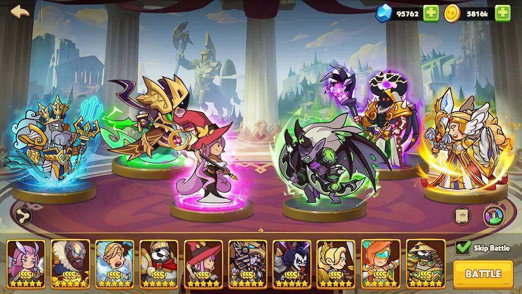 Скачать взломанную Max Heroes : Casual Idle RPG [Бесплатные покупки] MOD apk на Андроид