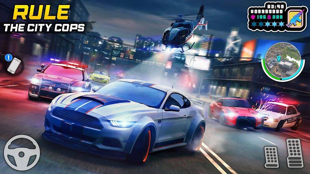 Скачать взломанную Gangster Vegas: Crime City War [Много монет] MOD apk на Андроид