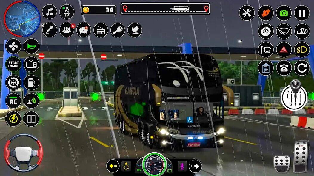 Скачать взломанную Public Coach Bus Driving Game [Много монет] MOD apk на Андроид