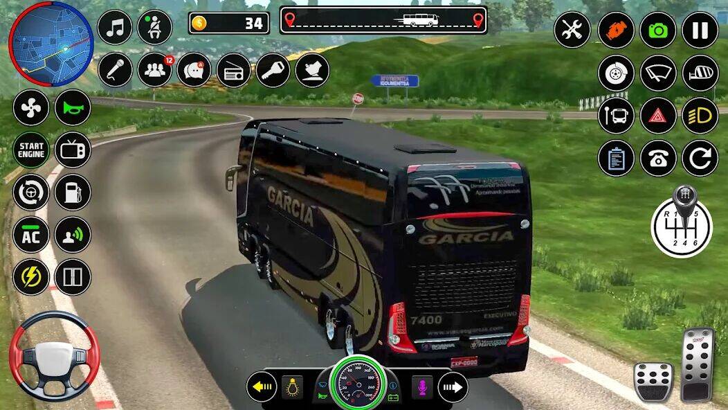 Скачать взломанную Public Coach Bus Driving Game [Много монет] MOD apk на Андроид