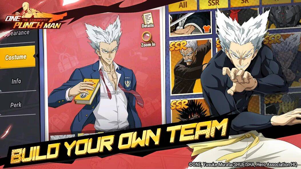 Скачать взломанную One Punch Man - The Strongest [Много денег] MOD apk на Андроид