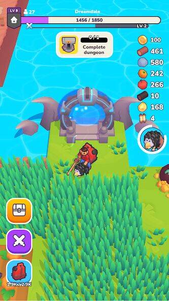 Скачать взломанную Dreamdale — Мир приключений [Мод меню] MOD apk на Андроид