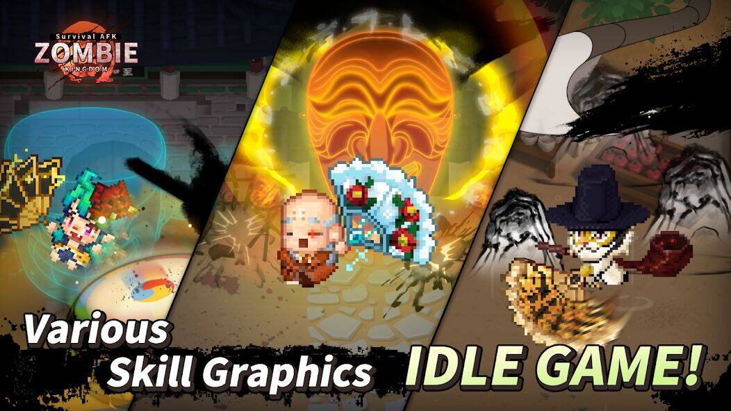 Скачать взломанную ZOMBIE Kingdom : Survival AFK [Мод меню] MOD apk на Андроид