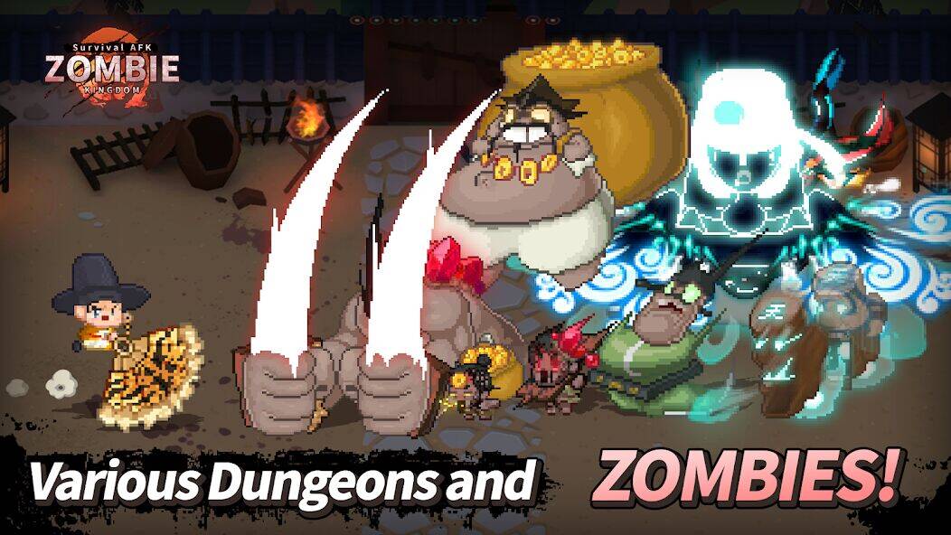 Скачать взломанную ZOMBIE Kingdom : Survival AFK [Мод меню] MOD apk на Андроид