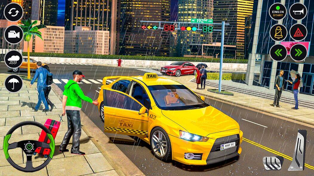 Скачать взломанную US Taxi Car Driving Simulator [Бесплатные покупки] MOD apk на Андроид
