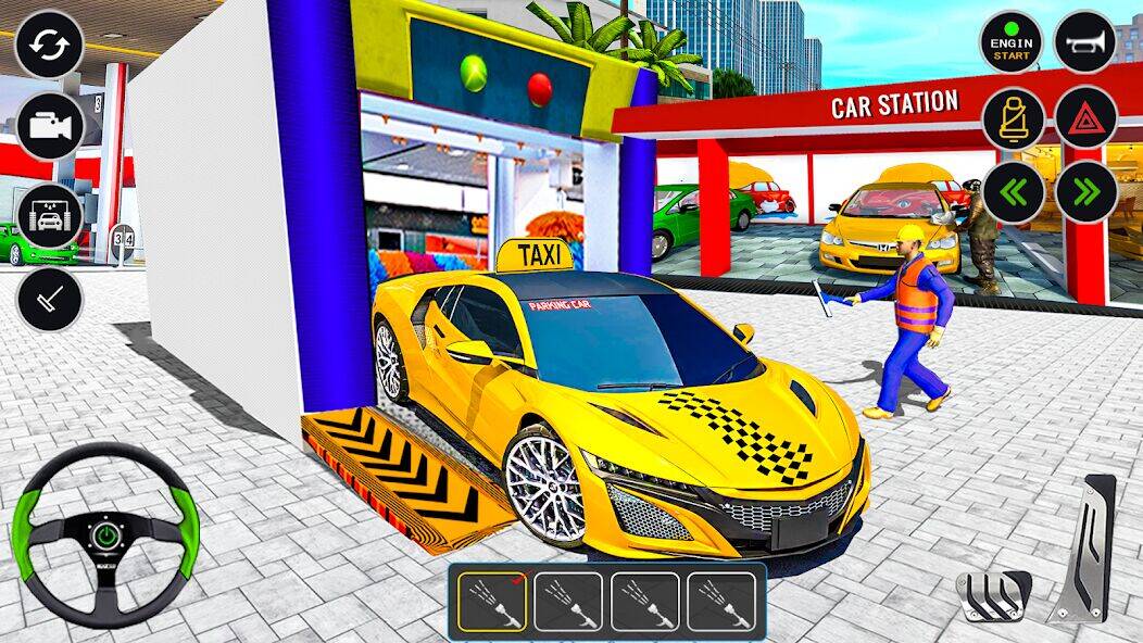 Скачать взломанную US Taxi Car Driving Simulator [Бесплатные покупки] MOD apk на Андроид