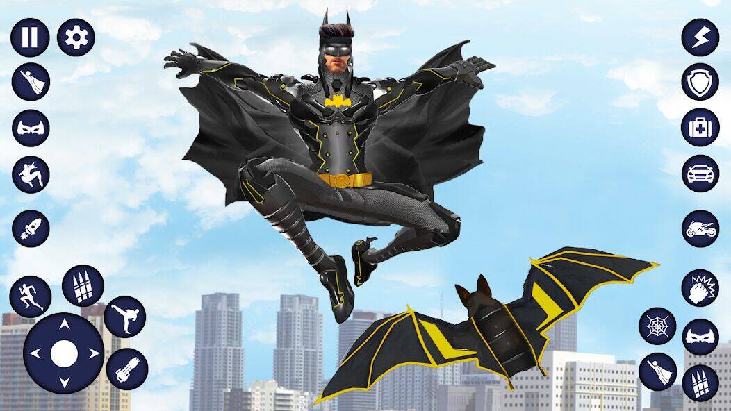 Скачать взломанную Flying Bat Robot Car Transform [Мод меню] MOD apk на Андроид