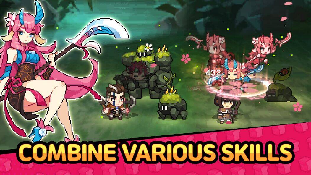Скачать взломанную Unknown Knights: Pixel RPG [Мод меню] MOD apk на Андроид