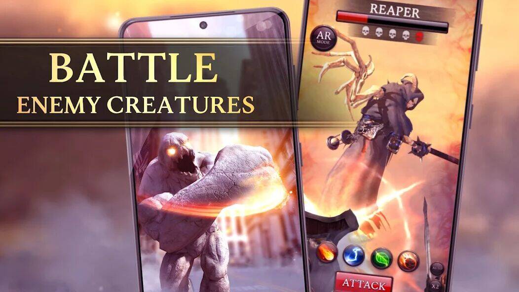 Скачать взломанную Darkane: Monster GPS RPG Games [Много денег] MOD apk на Андроид
