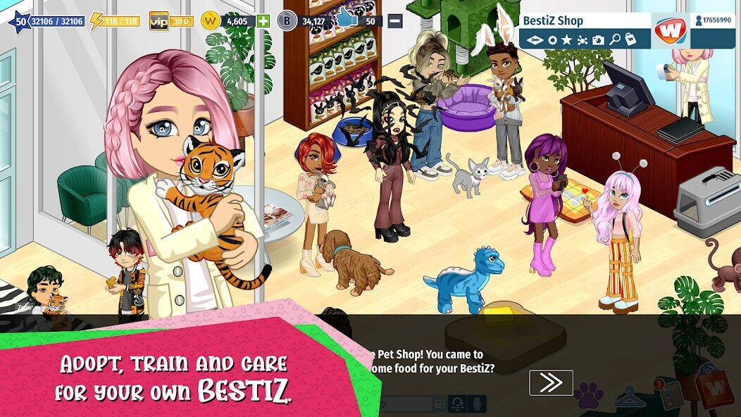 Скачать взломанную Woozworld - Virtual World [Бесплатные покупки] MOD apk на Андроид