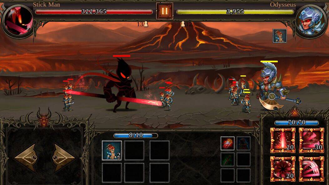 Скачать взломанную Epic Heroes: Hero Wars [Много монет] MOD apk на Андроид
