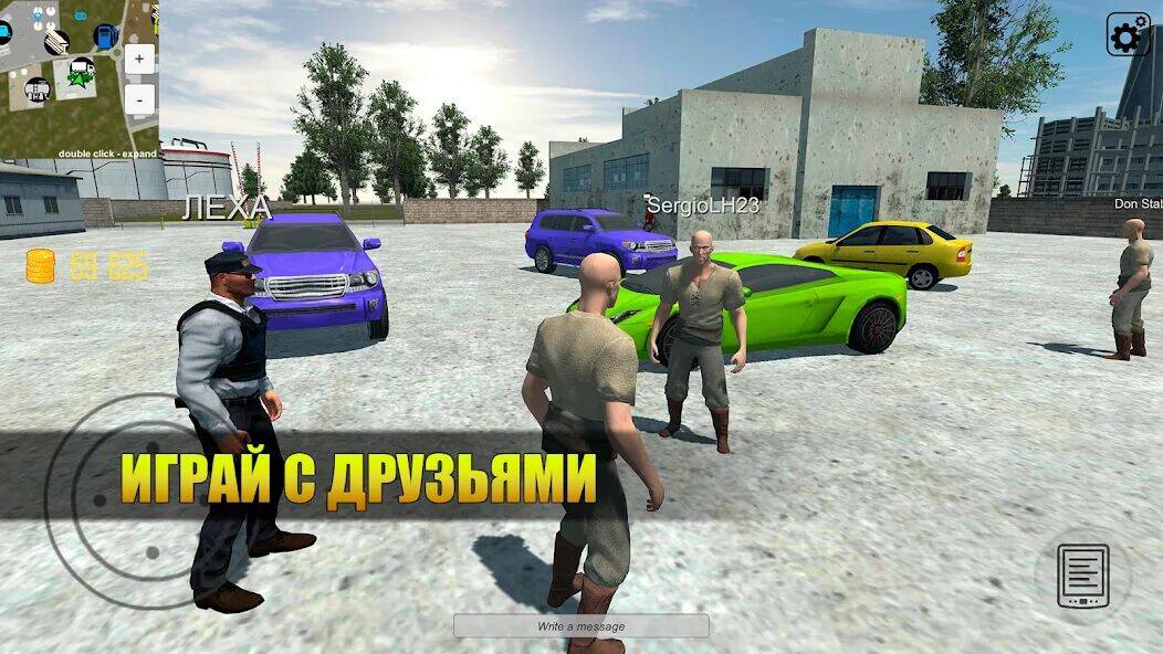 Скачать взломанную Открытый мир Онлайн. Песочница [Много денег] MOD apk на Андроид