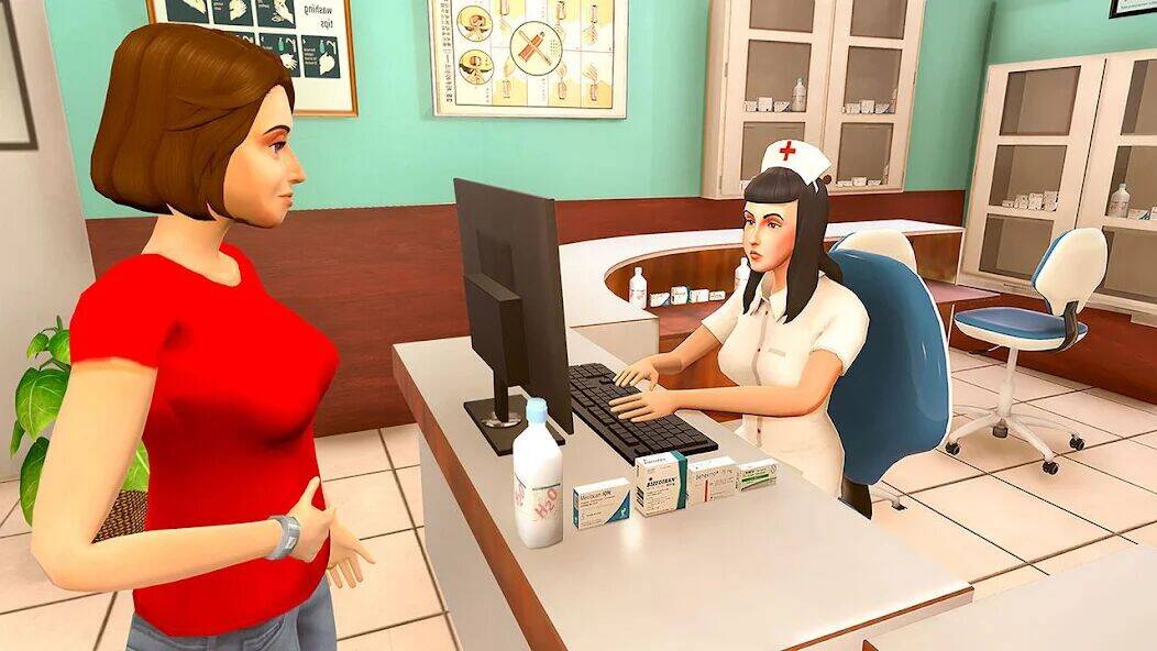 Скачать взломанную Virtual Pregnant Mom Baby Care [Много монет] MOD apk на Андроид