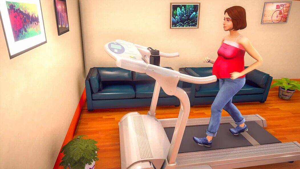 Скачать взломанную Virtual Pregnant Mom Baby Care [Много монет] MOD apk на Андроид
