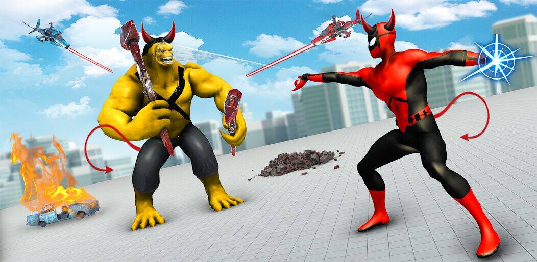 Скачать взломанную Spider Rope Hero - Flying Hero [Мод меню] MOD apk на Андроид