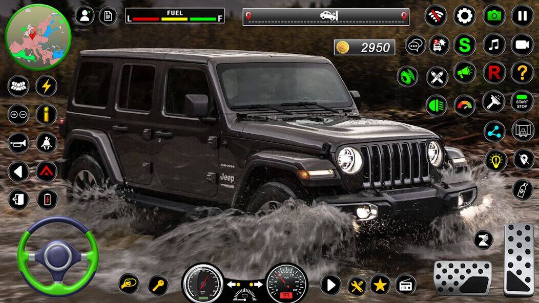 Скачать взломанную Jeep Driving Simulator offRoad [Много монет] MOD apk на Андроид