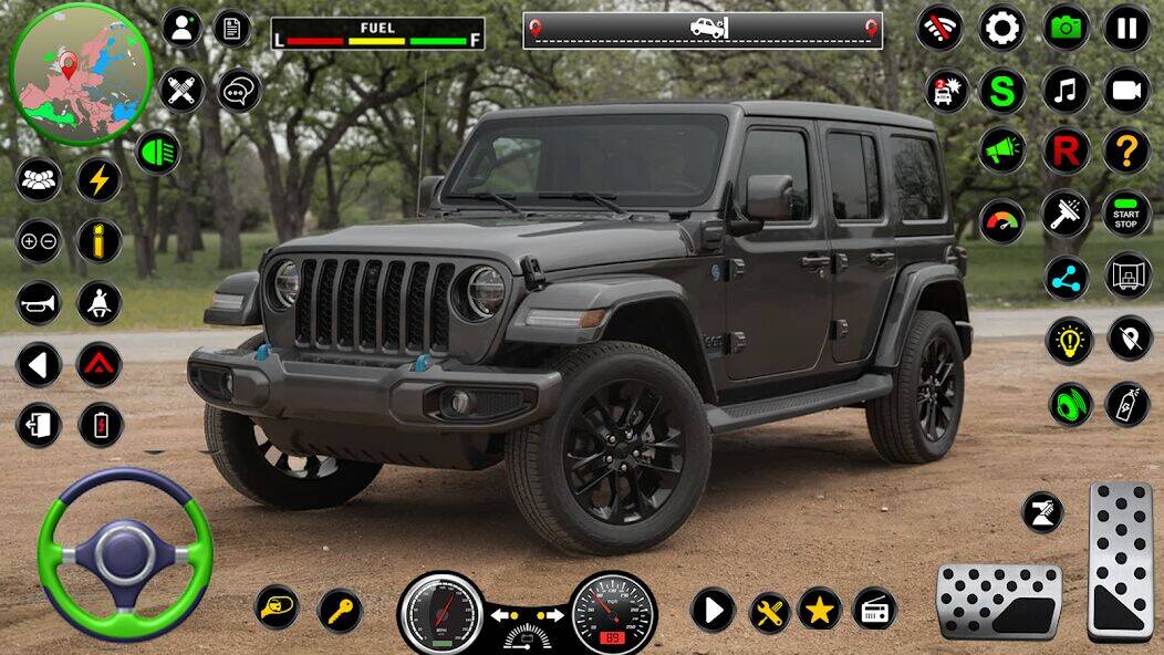Скачать взломанную Jeep Driving Simulator offRoad [Много монет] MOD apk на Андроид
