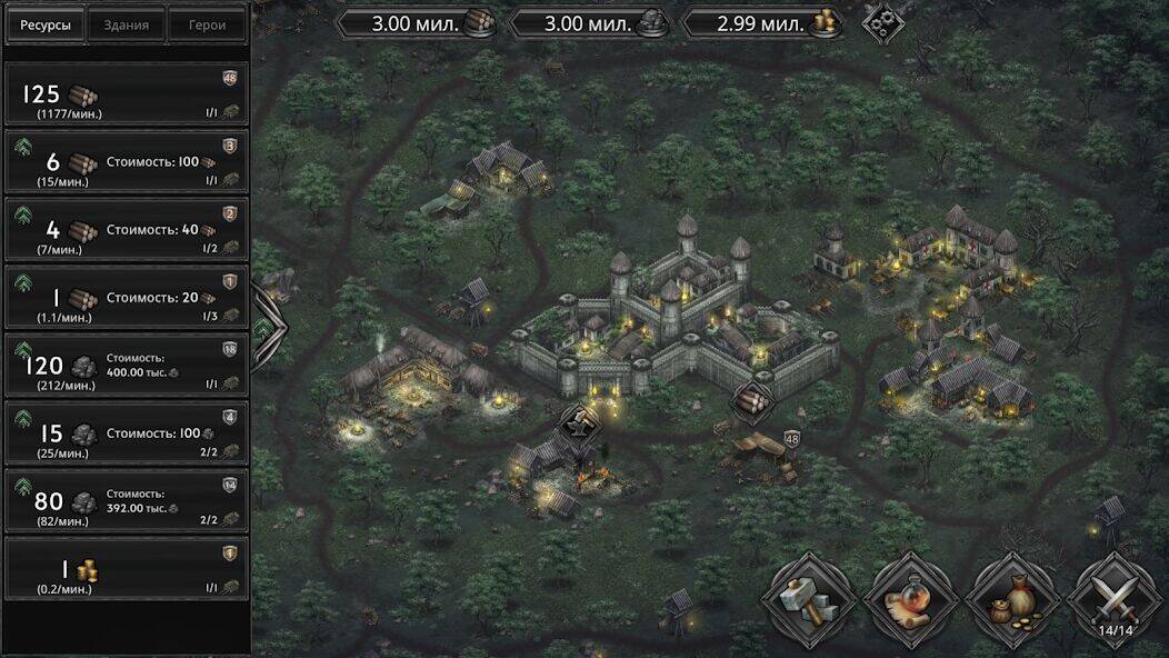 Скачать взломанную Champions of Avan - Idle RPG [Много денег] MOD apk на Андроид
