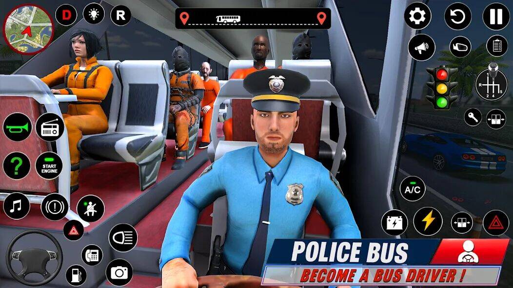 Скачать взломанную Полицейский автобус [Много денег] MOD apk на Андроид
