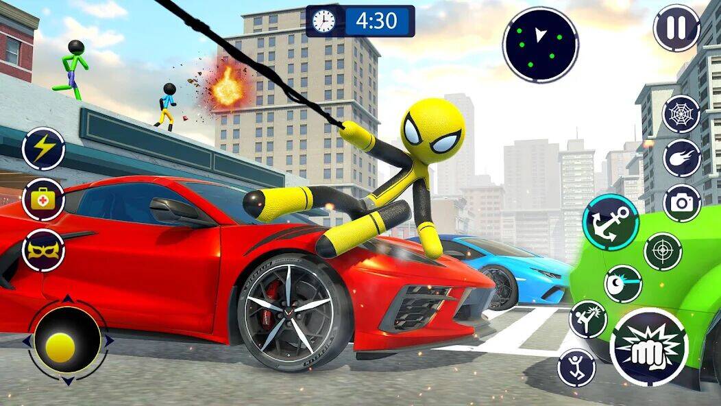 Скачать взломанную паук крупье веревка герой [Много монет] MOD apk на Андроид