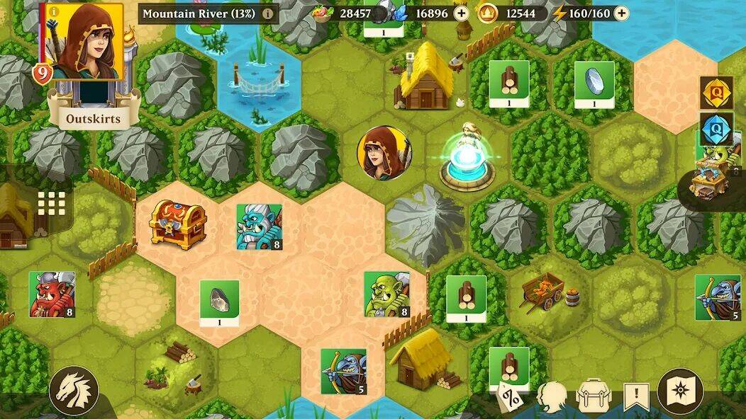 Скачать взломанную Hero Legacy: Adventure RPG [Много монет] MOD apk на Андроид