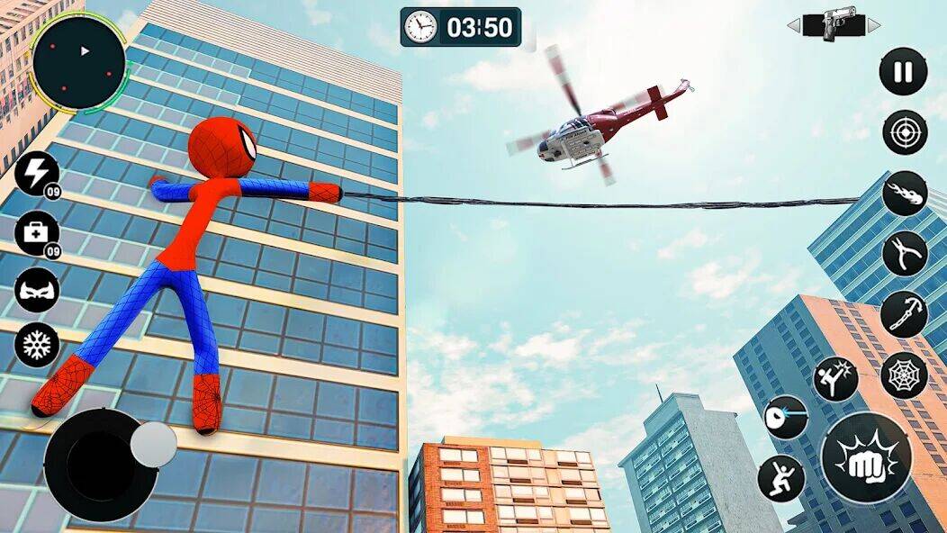 Скачать взломанную Игра герой летающего паука [Много денег] MOD apk на Андроид
