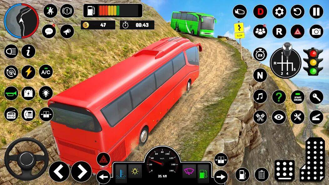 Скачать взломанную Offroad Bus Simulator Game [Много монет] MOD apk на Андроид