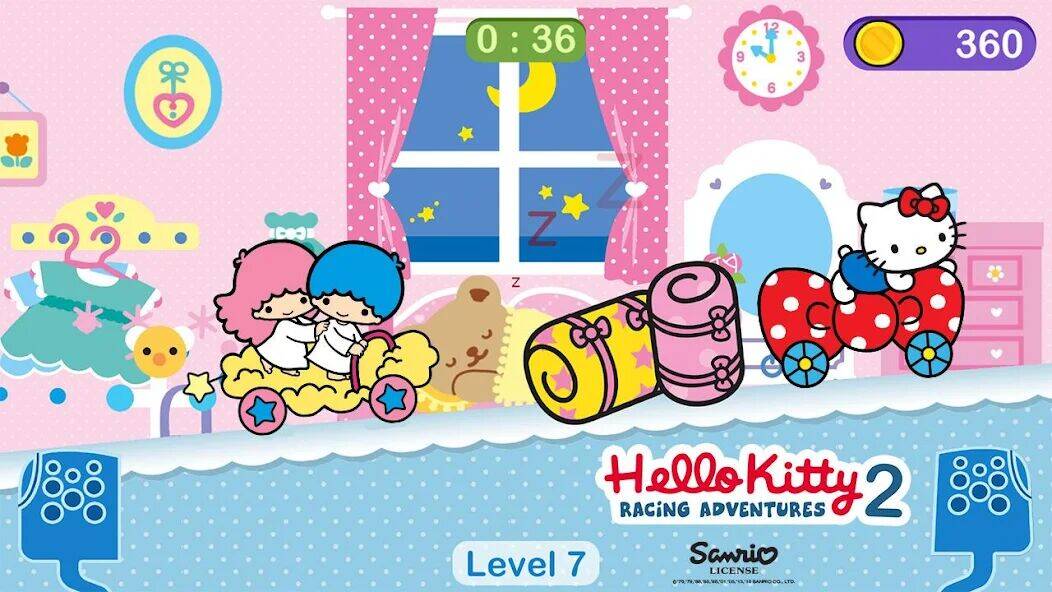 Скачать взломанную Игры Hello Kitty - машина игра [Много монет] MOD apk на Андроид