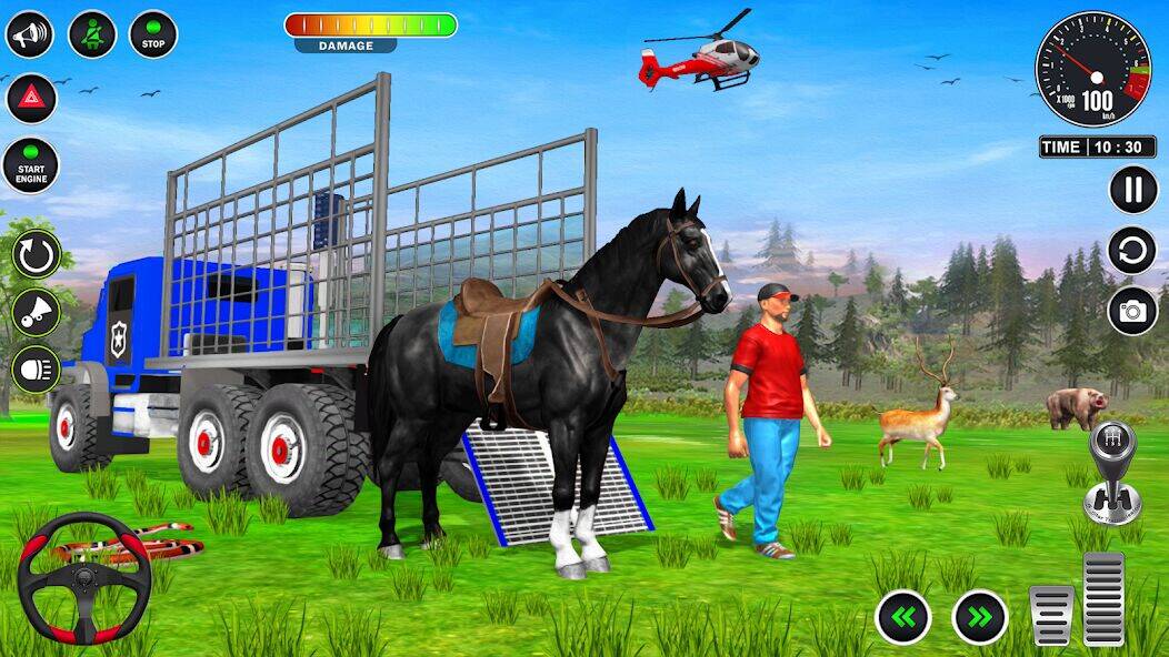 Скачать взломанную Animals Transport Truck Game [Много денег] MOD apk на Андроид