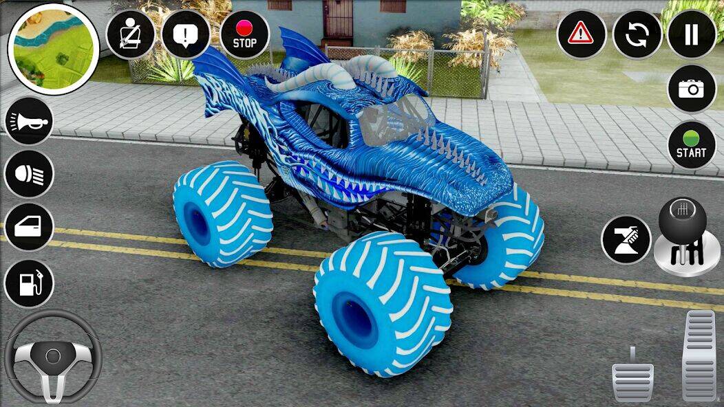 Скачать взломанную 4x4 Monster Truck Stunt Games [Мод меню] MOD apk на Андроид