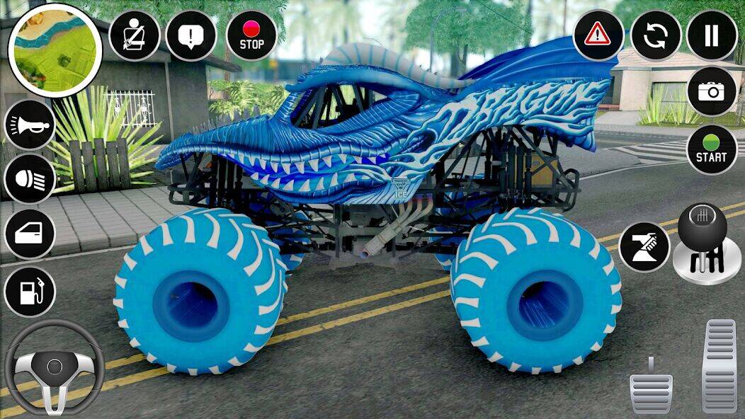 Скачать взломанную 4x4 Monster Truck Stunt Games [Мод меню] MOD apk на Андроид