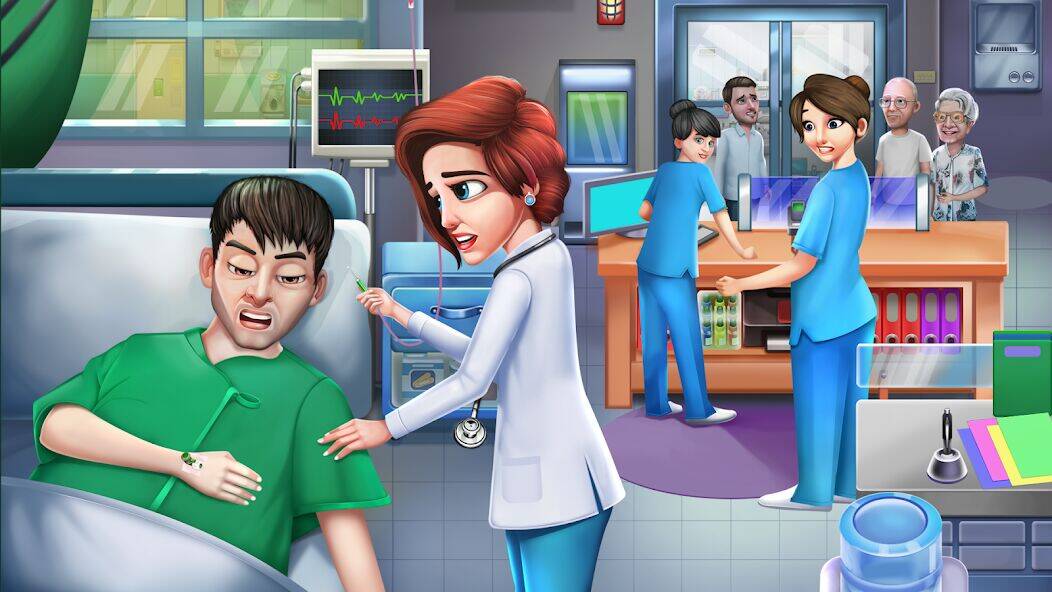 Скачать взломанную Доктор Симуляторы игры Оффлайн [Много монет] MOD apk на Андроид