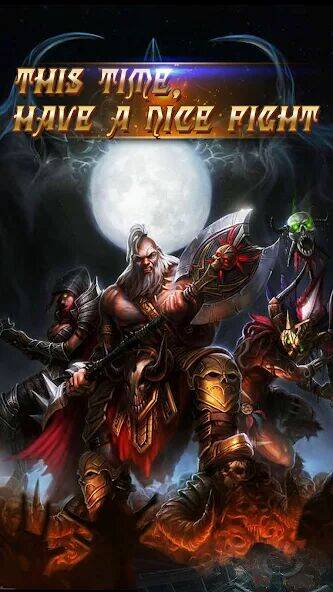 Скачать взломанную Dark God of War：Idle AFK RPG [Много монет] MOD apk на Андроид