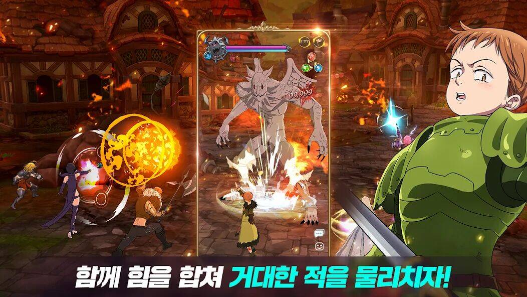 Скачать взломанную 일곱 개의 대죄: GRAND CROSS [Бесплатные покупки] MOD apk на Андроид