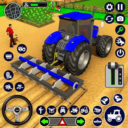 Скачать взломанную Real Tractor Driving Simulator [Бесплатные покупки] MOD apk на Андроид
