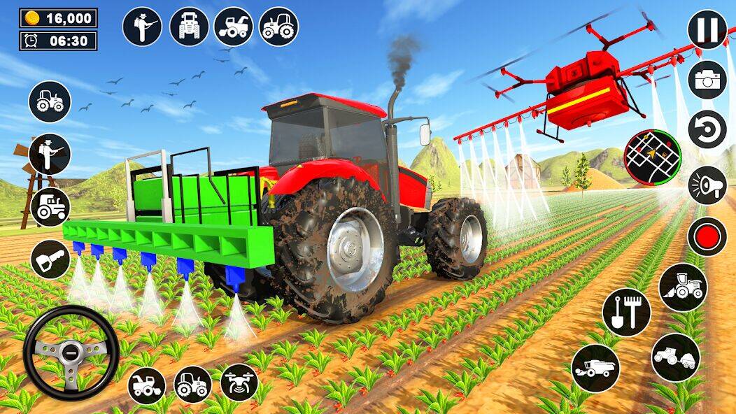 Скачать взломанную Real Tractor Driving Simulator [Бесплатные покупки] MOD apk на Андроид