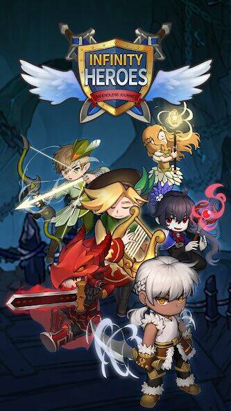 Скачать взломанную Infinity Heroes : Idle RPG [Бесплатные покупки] MOD apk на Андроид