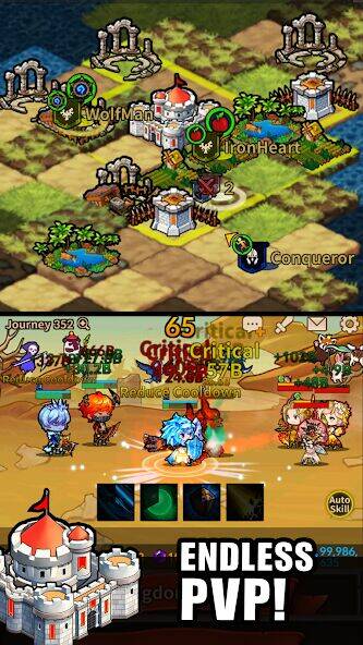Скачать взломанную Infinity Heroes : Idle RPG [Бесплатные покупки] MOD apk на Андроид