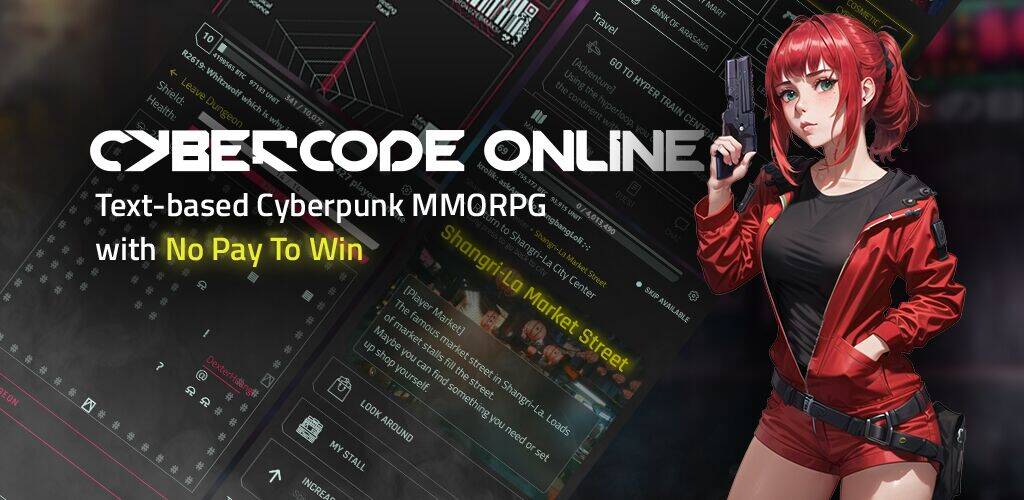 Скачать взломанную CyberCode Online -Text MMORPG [Много монет] MOD apk на Андроид