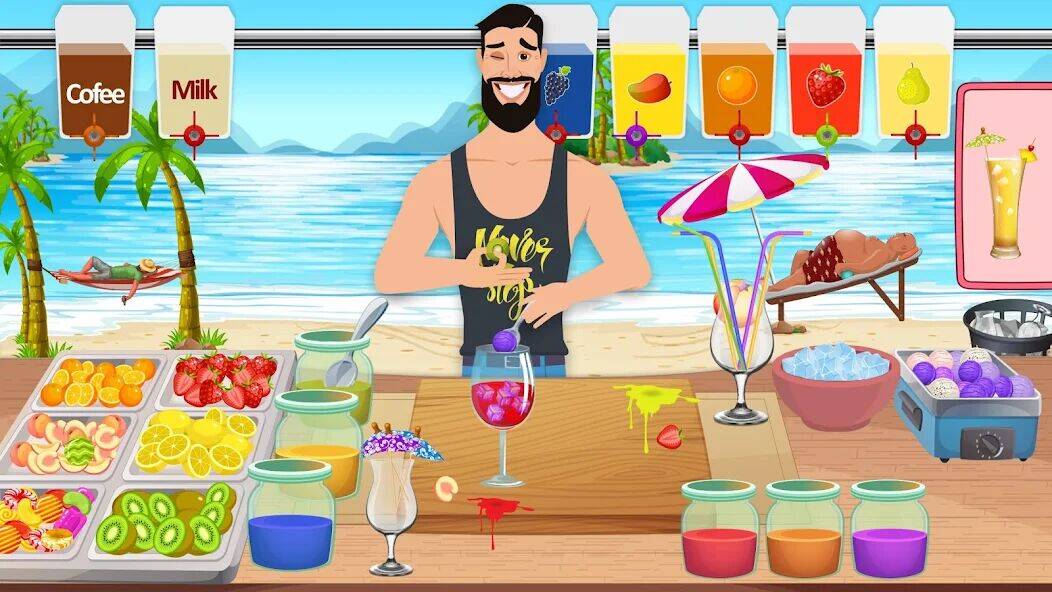 Скачать взломанную коктейль боба: игры рецептами [Много денег] MOD apk на Андроид
